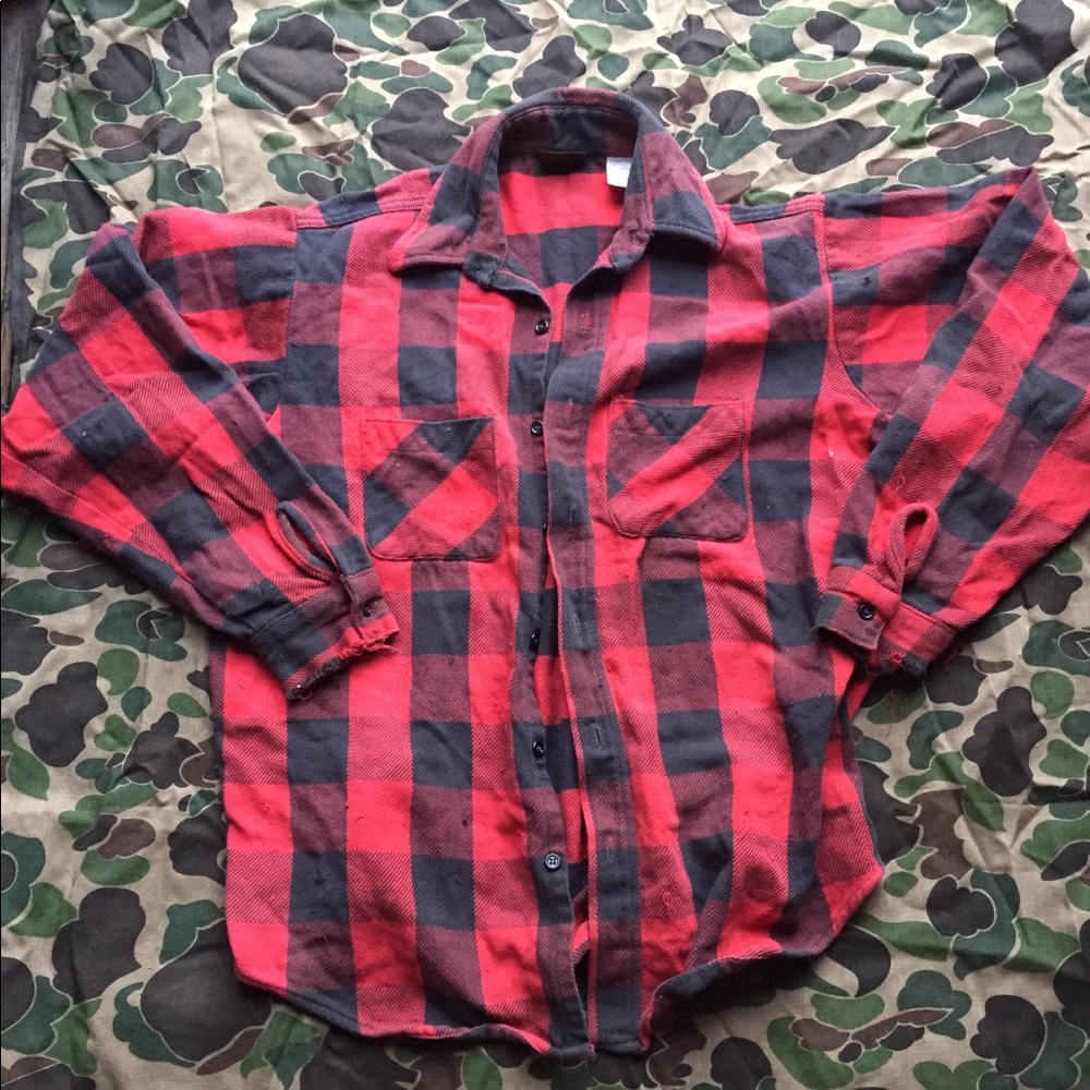 Vintage Sears Sportswear buffalo flannel